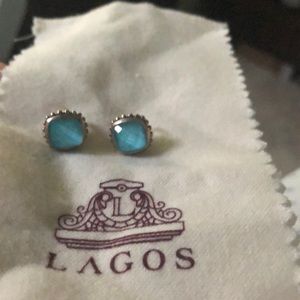 Authentic Lagos turquoise earrings